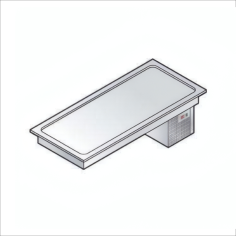 Placa Buffet Fría Tropicalizada 4 Gn Emainox Ipr4