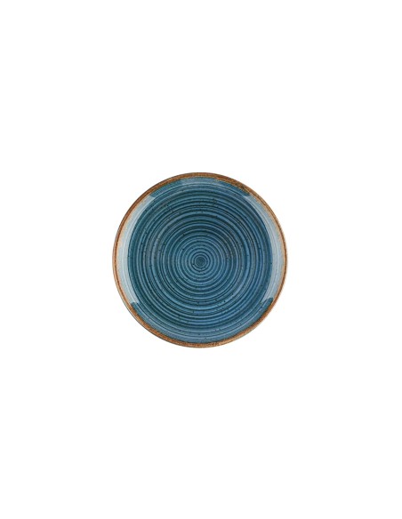 Plato Llano Redondo Porcelana Azul 21 Cm Hypnosis Azul Porland