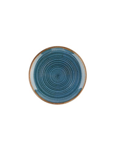 Plato Llano Redondo Porcelana Azul 25 Cm Hypnosis Azul Porland