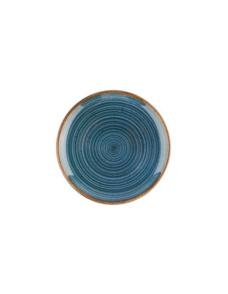 Plato Llano Redondo Porcelana Azul 25 Cm Hypnosis Azul Porland