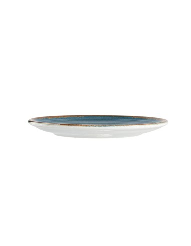 Plato Llano Redondo Porcelana Azul 25 Cm Hypnosis Azul Porland