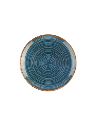 Plato Llano Redondo Porcelana Azul 30 Cm Hypnosis Azul Porland