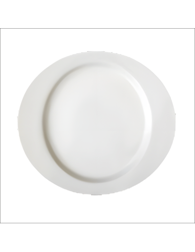 Río Fuente oval llana blanco 30 cm