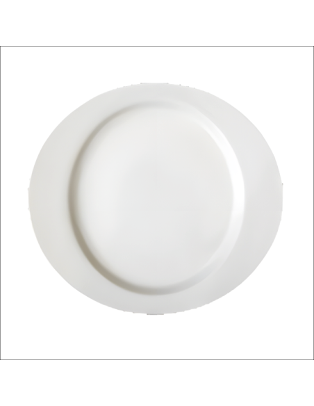 Río Fuente oval llana blanco 30 cm