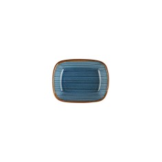 Plato Ensalada Rectangular Porcelana Azul 17 Cm Hypnosis Azul Porland