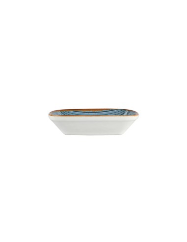 Plato Ensalada Rectangular Porcelana Azul 17 Cm Hypnosis Azul Porland