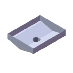 Vertical Direct Outlet Channel 239×600 mm | Pilsa