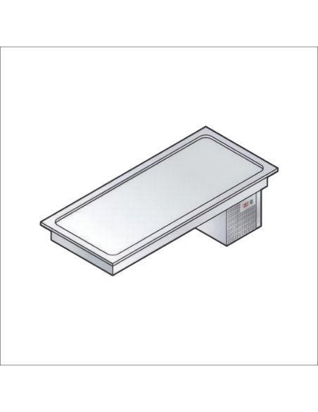 Placa Buffet Fría Tropicalizada 4 Gn Emainox Ipr4