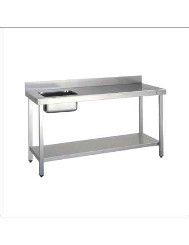 Wall-mounted table with bucket and shelf Gama 700 Fcie7014 | Pilsa