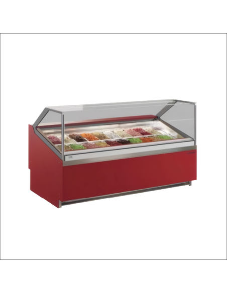 Display freezer for 12 ice cream tubs by Infrico | Pilsa