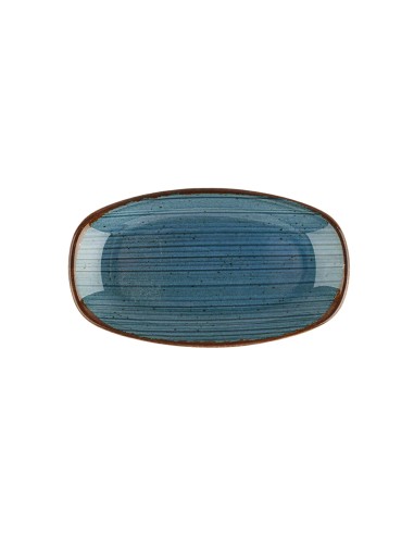 Fuente Ovalada Porcelana Azul 34 Cm Hypnosis Azul Porland