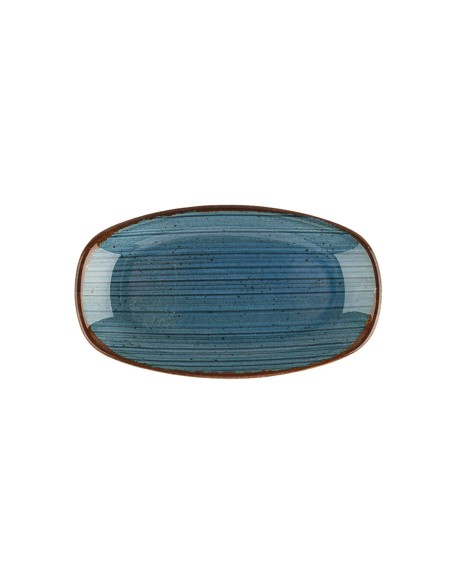 Fuente Ovalada Porcelana Azul 34 Cm Hypnosis Azul Porland