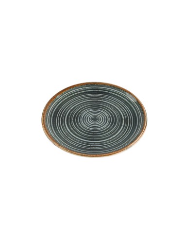 Plato Llano Redondo Porcelana Gris 25 Cm Hypnosis Gris Porland