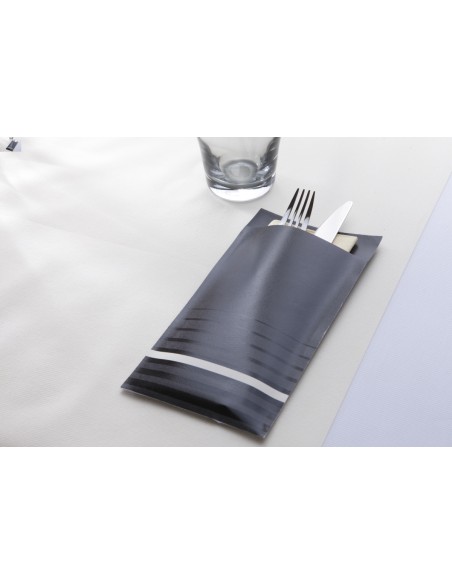 Bolsa gris de guata de celulosa 10x20 cm Isi Pro.mundi (200 unidades)