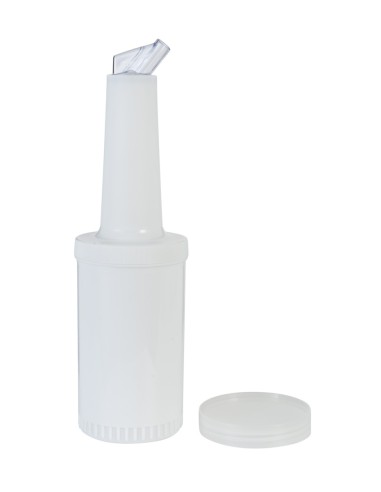 Botella dosificadora blanca Ø 9 cm 17 cm 1 L Pro.mundi