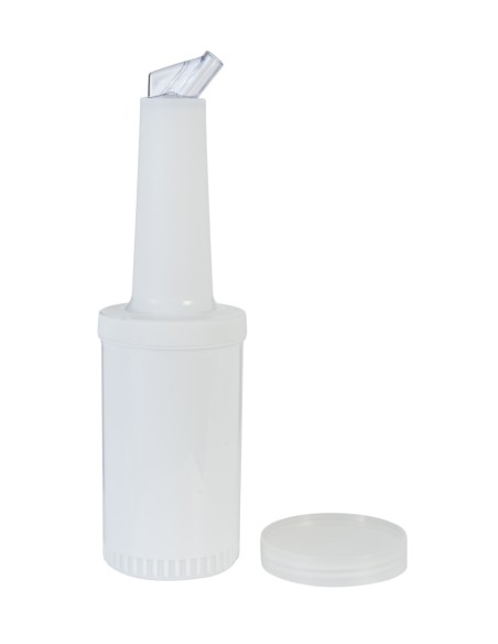 Botella dosificadora blanca Ø 9 cm 17 cm 1 L Pro.mundi