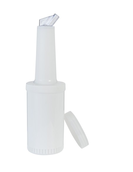Botella dosificadora blanca Ø 9 cm 17 cm 1 L Pro.mundi