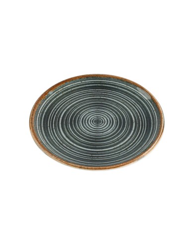 Plato Llano Redondo Porcelana Gris 30 Cm Hypnosis Gris Porland