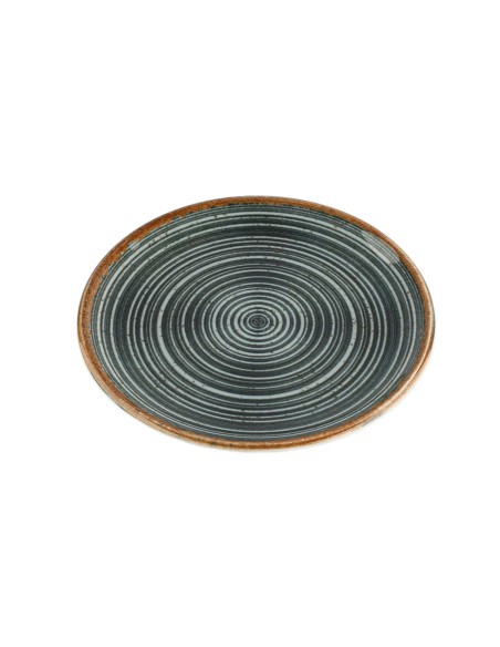 Plato Llano Redondo Porcelana Gris 30 Cm Hypnosis Gris Porland