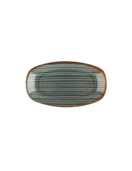 Fuente Ovalada Porcelana Gris 24 Cm Hypnosis Gris Porland