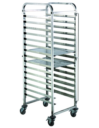 Carro inox sentido ancho Pastelero 16 niveles Pro.cooker