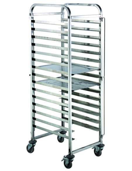 Carro inox sentido ancho Pastelero 16 niveles Pro.cooker