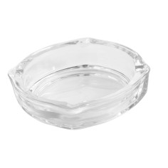 Cenicero redondo transparente vidrio Ø 11 cm 2