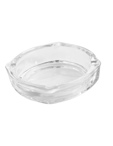 Cenicero redondo transparente vidrio Ø 11 cm 2
