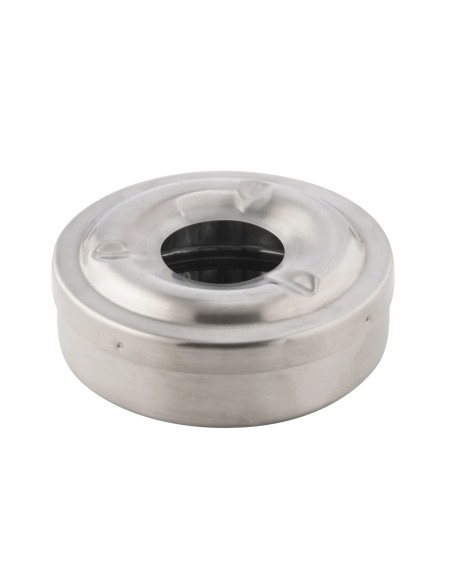 Cenicero antiviento redondo inox Ø 11 cm 4 cm Pro.mundi