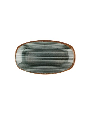 Fuente Ovalada Porcelana Gris 33 Cm Hypnosis Gris Porland