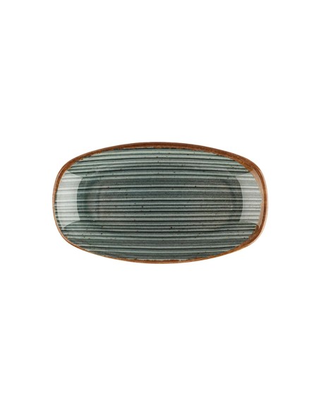 Fuente Ovalada Porcelana Gris 33 Cm Hypnosis Gris Porland