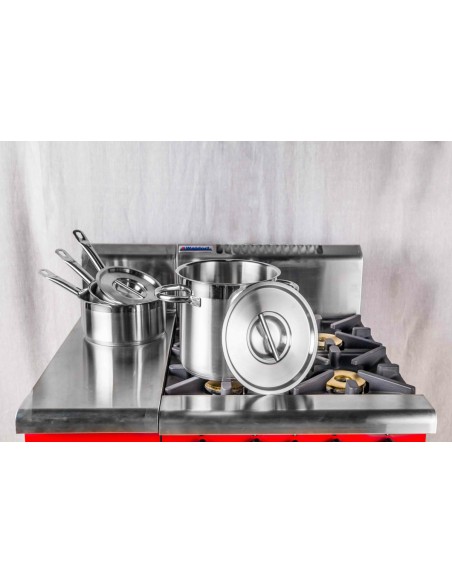 Cazo inox Ø 20 cm 10 cm 3,1 L Qualiplus Pro.cooker