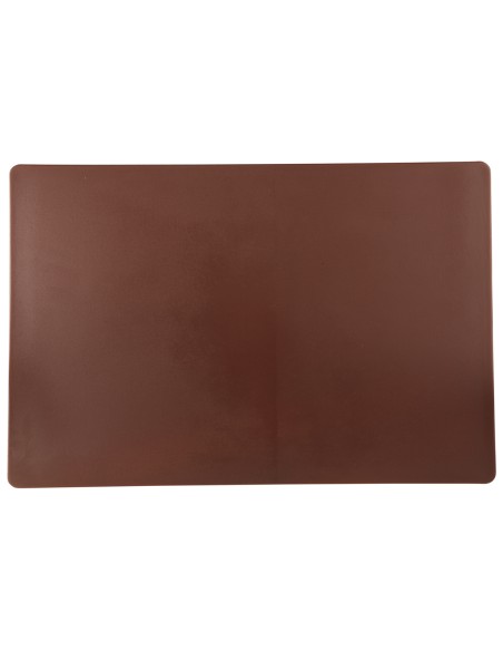 Tabla de corte polietileno de alta densidad (pehd) marrón 60x40 cm Pastelero Sin canal Reversible Pro.cooker