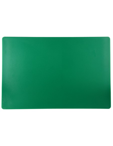Tabla de corte polietileno de alta densidad (pehd) verde 60x40 cm Pâtissier Sin canal Reversible Pro.cooker