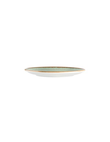 Plato Llano Redondo Porcelana Verde 17 Cm Hypnosis Verde Porland