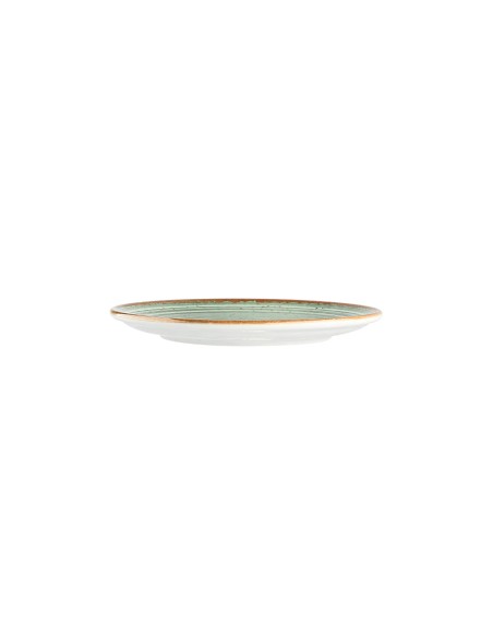 Plato Llano Redondo Porcelana Verde 17 Cm Hypnosis Verde Porland