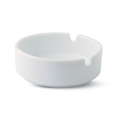 Cenícero redondo blanco porcelana Ø 8