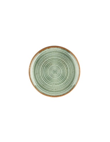 Plato Llano Redondo Porcelana Verde 21 Cm Hypnosis Verde Porland