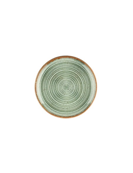 Plato Llano Redondo Porcelana Verde 21 Cm Hypnosis Verde Porland