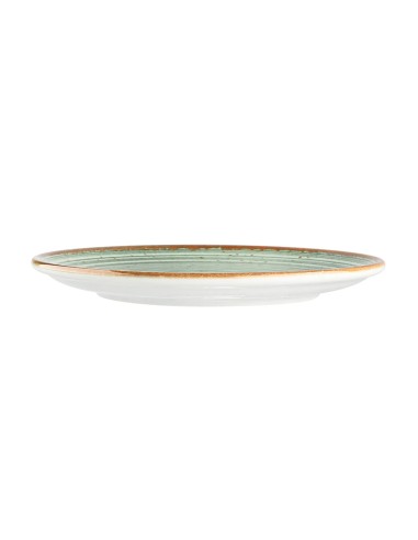 Plato Llano Redondo Porcelana Verde 30 Cm Hypnosis Verde Porland