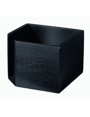 Dispensador de servilletas bambú negro 14