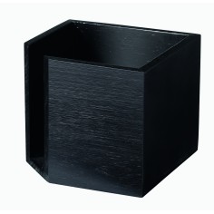 Dispensador de servilletas bambú negro 12x12x10 cm Pro.mundi