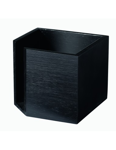 Dispensador de servilletas bambú negro 12x12x10 cm Pro.mundi