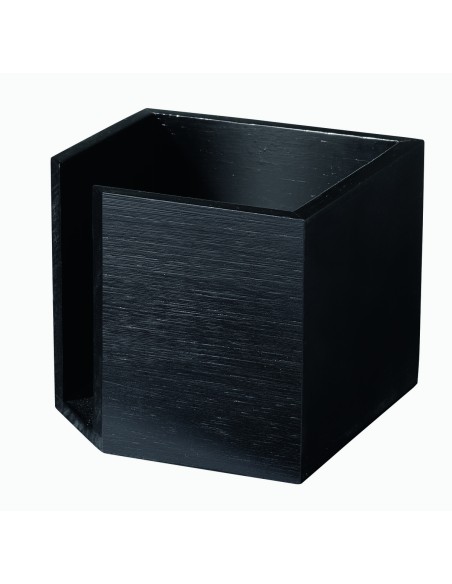 Dispensador de servilletas bambú negro 12x12x10 cm Pro.mundi