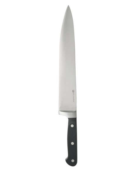 Cuchillo cocinero 30 cm acero inoxidable plástico liso Qualicoup Pro.cooker