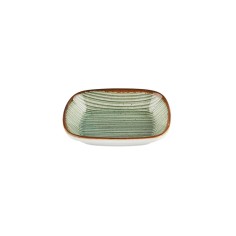 Plato Ensalada Rectangular Porcelana Verde 17 Cm Hypnosis Verde Porland