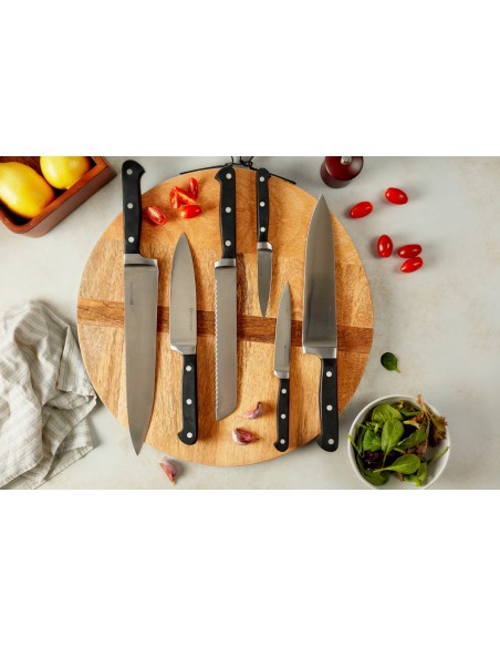 Cuchillo de chef 15 cm acero plástico liso Qualicoup Pro.cooker