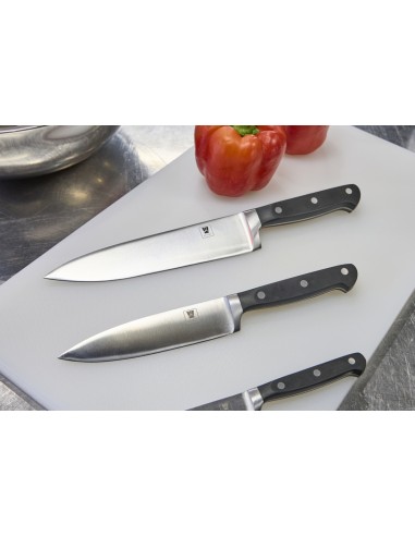 Cuchillo de chef 15 cm acero plástico liso Qualicoup Pro.cooker