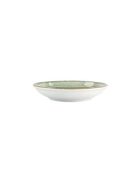 Plato Hondo Redondo Porcelana Verde 20 Cm Hypnosis Verde Porland