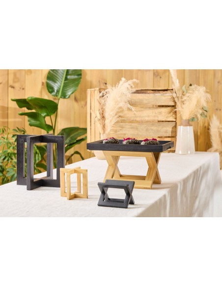 Elevador de bambú 15x15x20 cm Pro.mundi